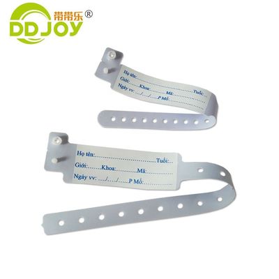 Opções de Envio UPS DHL EMS Fedex TNT Pulsera de PVC rosa personalizada para hospital