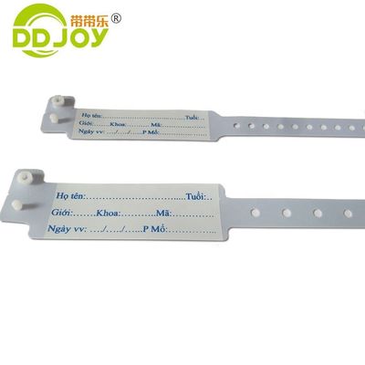 Opções de Envio UPS DHL EMS Fedex TNT Pulsera de PVC rosa personalizada para hospital