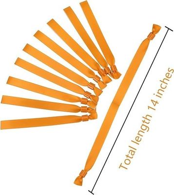 Logotipo personalizado impressão de texto pulseiras de tecido de cetim para evento festa festival uma vez