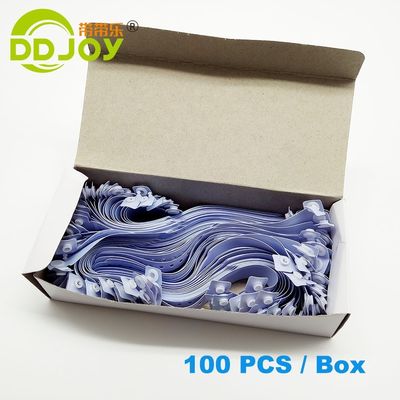 170*18mm Tamanho infantil Pulseira de identificação de PVC Personalizada Pulseira de plástico macio de hospital descartável