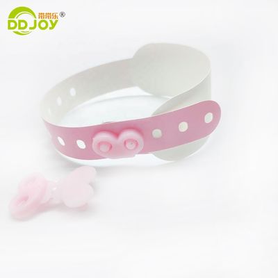 DD Joy Roll descartável de tamanho adulto Impresso térmico Hospital ID pulseira com azul