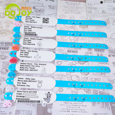 257*32mm pulseira imprimível térmica para identificação do paciente hospitalar