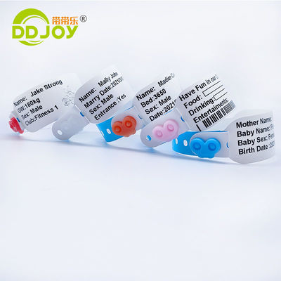 257*32mm pulseira imprimível térmica para identificação do paciente hospitalar