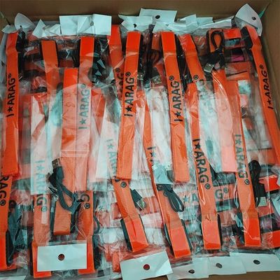 Impressão offset personalizada Nylon flashing LED pulseiras brilham no escuro para eventos Concertos