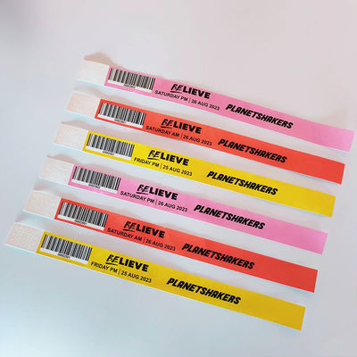 Pulseiras à prova d'água de código QR Ideal para hóspedes/vendedores/mídia/pessoal/bilhetes VIP