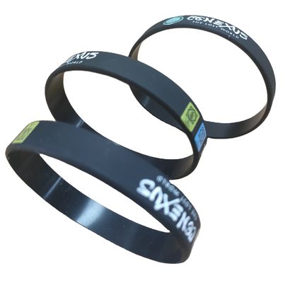 Logotipo de marca personalizado Pulseira de silicone Pulseira de borracha personalizada para presentes de festival