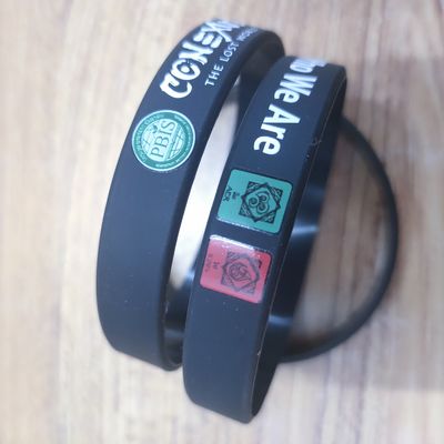 Logotipo de marca personalizado Pulseira de silicone Pulseira de borracha personalizada para presentes de festival