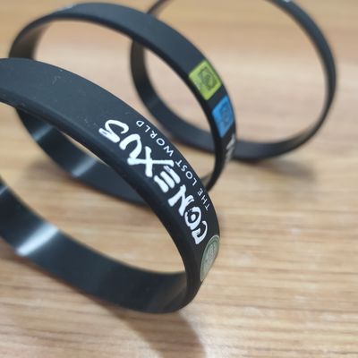 Logotipo de marca personalizado Pulseira de silicone Pulseira de borracha personalizada para presentes de festival