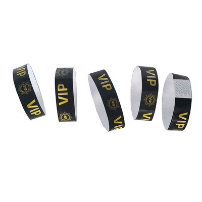 Banda de braço de identificação de casamento padrão impermeável Tyvek pulseiras para eventos e festivais 250 * 19mm