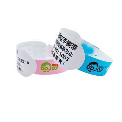 Pulseira de papel sintético térmico para adultos e crianças