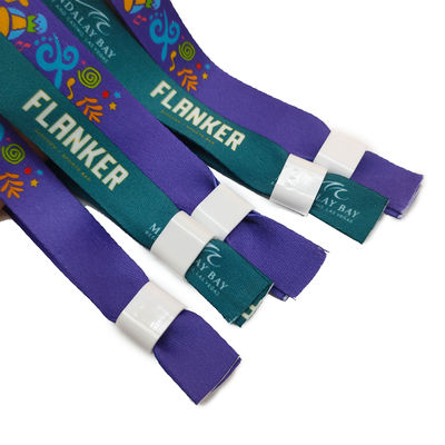 Pulseira de identificação para eventos de festival DDJOY Custom One Direction Lock Cloth Tecido de poliéster