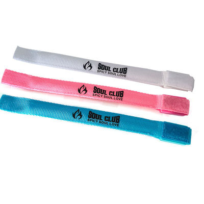 255.16*20mm Custom Printing LED Wrist Band para festas e eventos que brilham no escuro