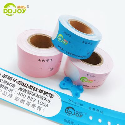 Pulseiras de papel térmico à prova d'água Ideal para verificação e segurança de identidade personalizada