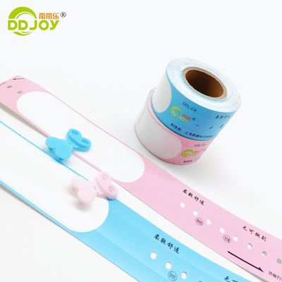 Pulseiras de papel térmico à prova d'água Ideal para verificação e segurança de identidade personalizada