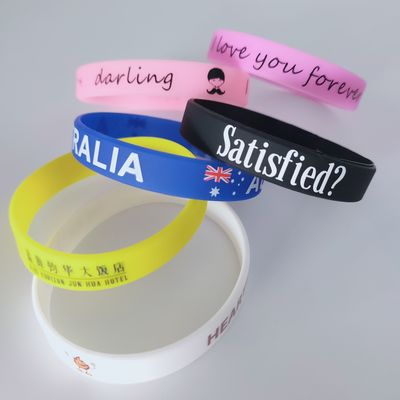 170*12*2mm Largura de Faixa Brilhando em escuro Pulseira de Silício Personalizada para Eventos Festival