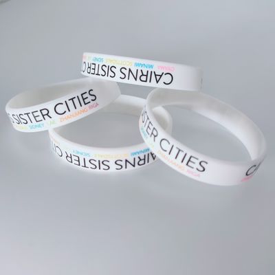 Pulseira de silicone resistente à água Laranja brilhante no escuro Pulseira de pulseira Personalizada Presente Pulseira