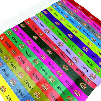 Pulseiras Tyvek Laranja Impressas Personalizadas para Eventos Envio Rápido à Sua Porta