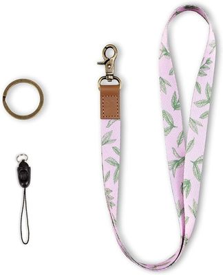 Impressão de segurança personalizada Polyester Neck Lanyards com carteira portadores Keychain telefone celular