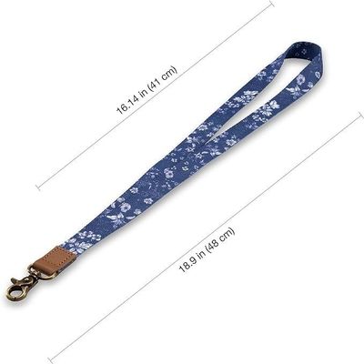 Impressão de segurança personalizada Polyester Neck Lanyards com carteira portadores Keychain telefone celular