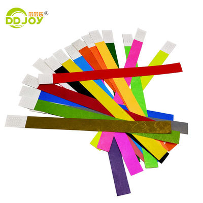 Impressão em uma cor 1' 3/4' Solid Color Inkjet Printable Tyvek Pulseiras para Eventos