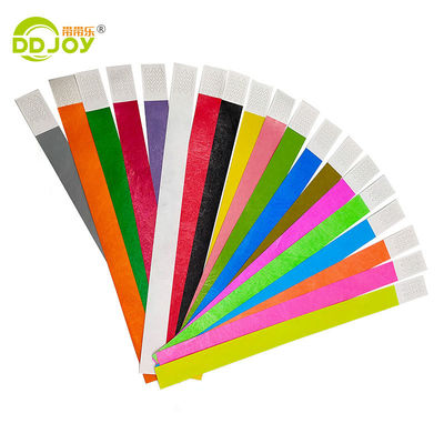 Impressão em uma cor 1' 3/4' Solid Color Inkjet Printable Tyvek Pulseiras para Eventos