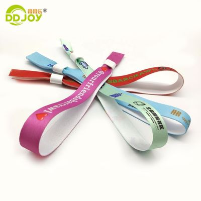 Polyester personalizado Festival Pulseira tecida Pulseira Tecido Tecido Pulseiras TNT Envio