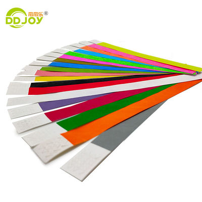 Impressão em uma cor 1' 3/4' Solid Color Inkjet Printable Tyvek Pulseiras para Eventos