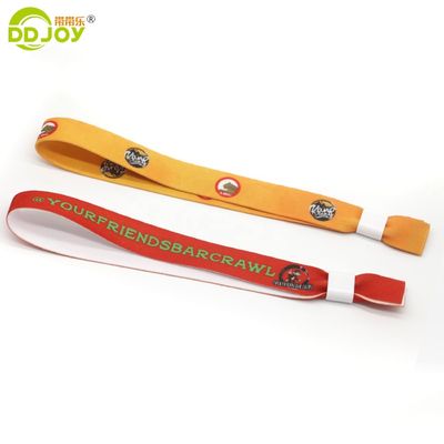 Polyester personalizado Festival Pulseira tecida Pulseira Tecido Tecido Pulseiras TNT Envio