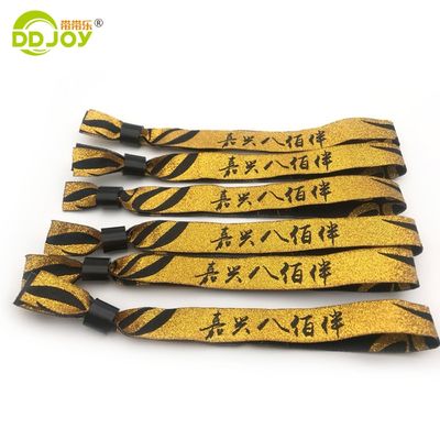 Polyester personalizado Festival Pulseira tecida Pulseira Tecido Tecido Pulseiras TNT Envio