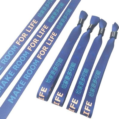 Eventos personalizados, festas, pulseiras RFID com tecido de poliéster e impressão de logotipo