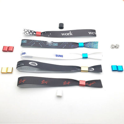 Eventos personalizados, festas, pulseiras RFID com tecido de poliéster e impressão de logotipo