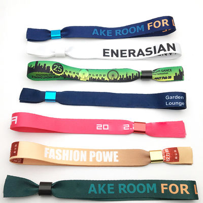 Eventos personalizados, festas, pulseiras RFID com tecido de poliéster e impressão de logotipo