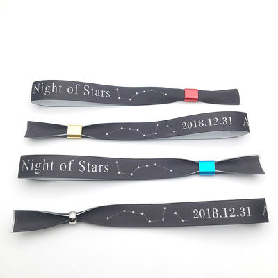 Eventos personalizados, festas, pulseiras RFID com tecido de poliéster e impressão de logotipo