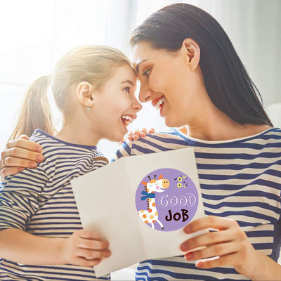 1 polegada Rainbow Sticker Artwork Format AI/PDF/CDR Decoração de presente
