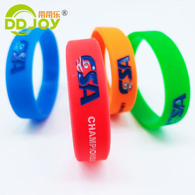 Pulseiras de borracha de borracha impermeável para eventos feitas de material de silício