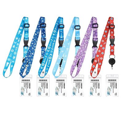 Chave de chave de laço de poliéster 6 cores impressão de tela de seda redonda laço de nylon com logotipo