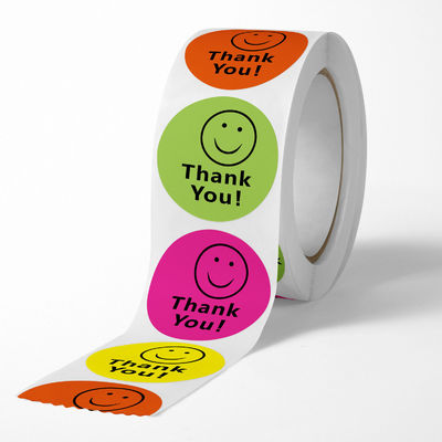 Autocolantes personalizados personalizáveis com design livre e tamanho de 1 polegada 25mm