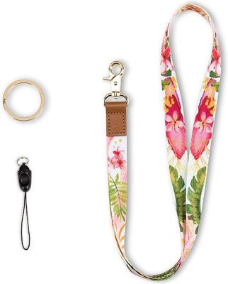 Escritório 90 * 15mm poliéster plano Custom Single Sublimação Lanyards para personalização