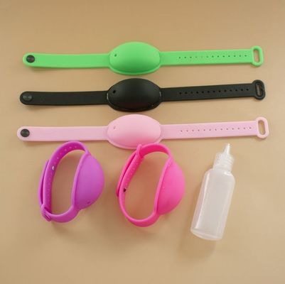 Dispensador de pulseiras de desinfetante de mão líquido portátil de silicone para crianças GW 0,25 kg/ PCS