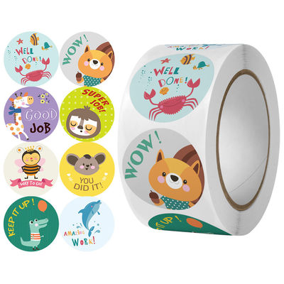 Impressão de autocolantes Encomenda personalizada aceita Autocolantes de arco-íris bonitos para decoração de presentes