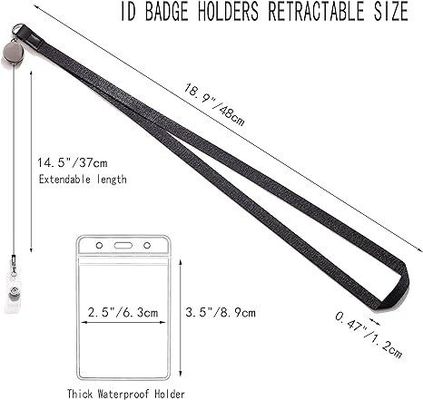 Lanyards de pescoço de poliéster de sublimação de impressão personalizada com separação e fivela de segurança