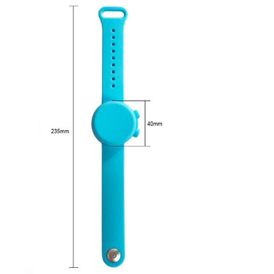Pulseira de desinfetante de mão de silicone com dispensador ajustável Pulseira Arte colecionável