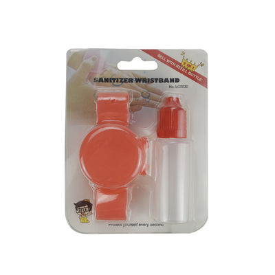 Pulseira de desinfetante de mão de silicone com dispensador ajustável Pulseira Arte colecionável