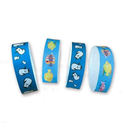 Pulseiras de papel Tyvek para design personalizado de Dinossauros Coelhos Balões e Mais