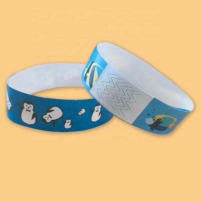 Pulseiras de papel Tyvek para design personalizado de Dinossauros Coelhos Balões e Mais