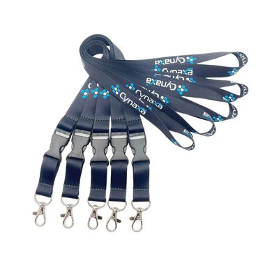 1 Método de Impressão a Cores Personalizar Lanyards de Sublimação Com Material de Poliéster Logo