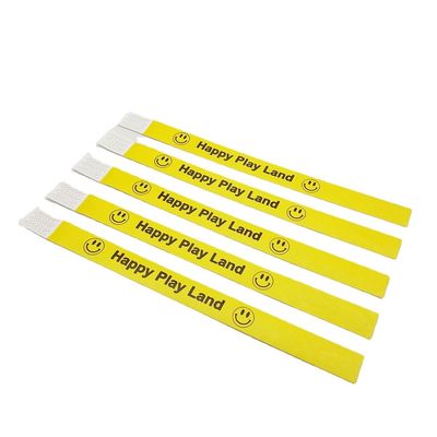 Pulseiras de papel de identificação segura e à prova d'água para fornecedores convidados
