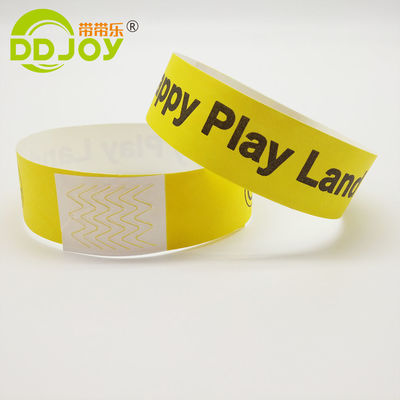 Pulseiras de papel de identificação segura e à prova d'água para fornecedores convidados
