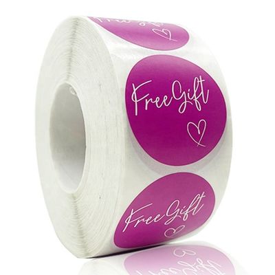 1.5&quot; rótulos redondos adesivos 500 pcs por rolo de agradecimento ótimo para presentes de evento e embalagens de produtos