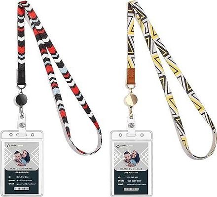 Lanyards de poliéster personalizados com logotipo para exposição DHL/UPS/FEDEX/Aramex